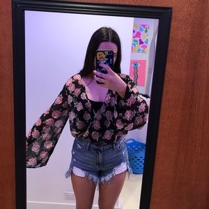 floral blouse